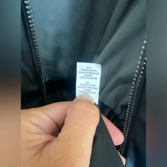 Women’s Ramy Brook long sleeve faux leather jumpsuit with pockets size small - Picture 8 of 9